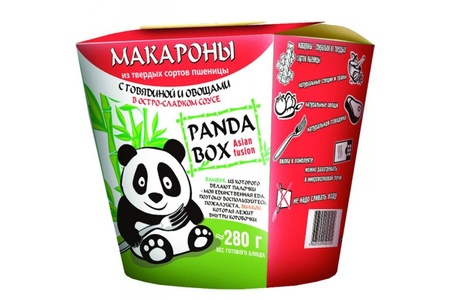 Отзыв на Лапша быстрого приготовления Panda Box с говядиной  